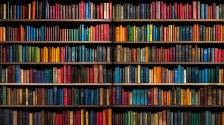 reading lots of booksの素材