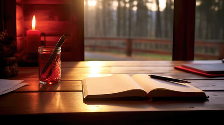 close red note bookの素材