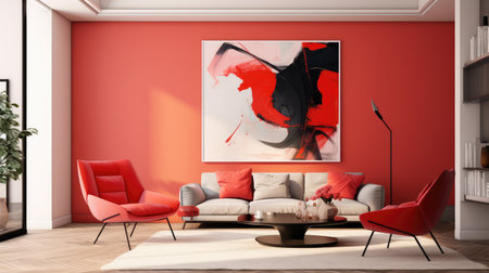 stylish poppy redの素材