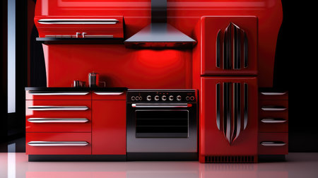 appliances piano background redの素材