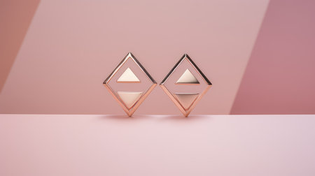 elegant rose gold geometricの素材