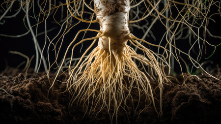 potassium plant root nutrientsの素材