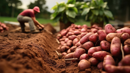 freshness red skin potatoesの素材