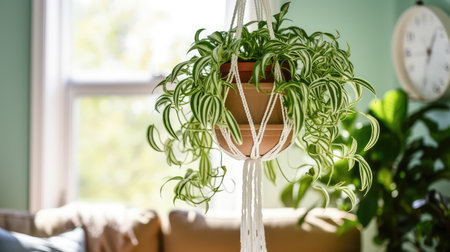 macrame spider plantsの素材