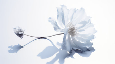 delicate shadow white backgroundの素材