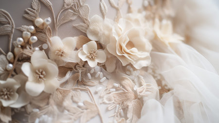 dress leaf floral embellishmentの素材
