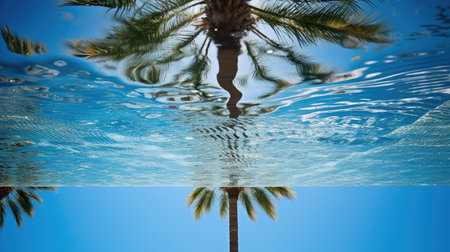 mirror palm tree freeの素材