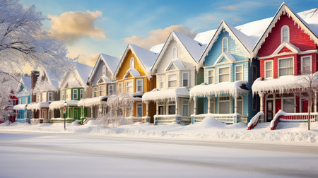 decorations houses winterの素材