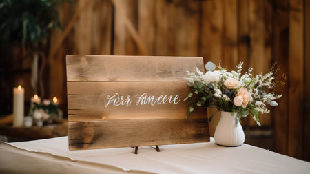 wedding rustic wood boardの素材