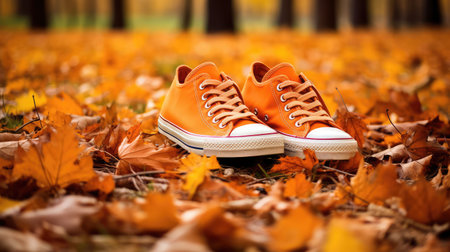 grassy orange sneakersの素材