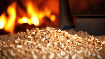 stove sawdust wood pelletsの素材