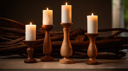 candle wood candlesの素材