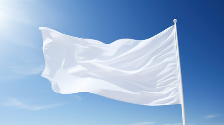 symbolism white banner flagの素材