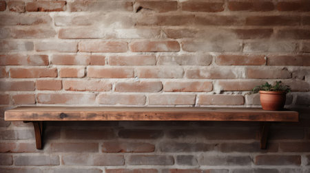 weathered wood shelf emptyの素材