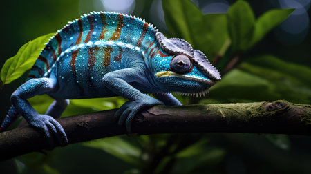 photo blue chameleonの素材