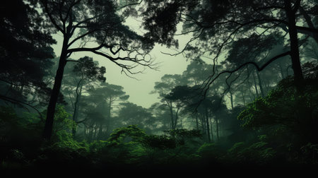 sunsilhouettes black and greenの素材