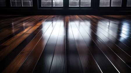 contrast black wooden floorの素材