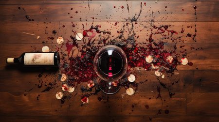 glass wine stainの素材