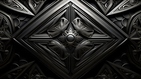 metallic black silver backgroundの素材