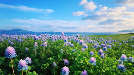 flowers blue cloverの素材