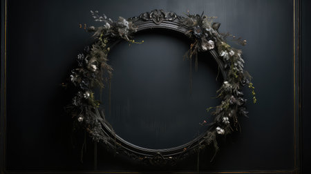 mystery black wreathの素材
