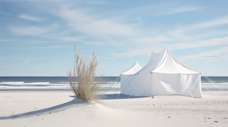 wind white tentの素材