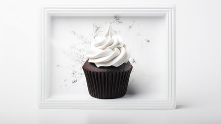 cupcake black photo framesの素材