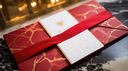 foil trifold redの素材