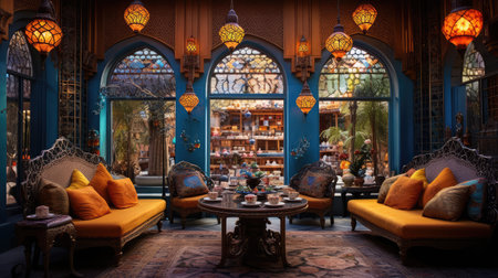 vibrant tea houseの素材