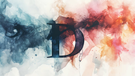 creative water color fontの素材