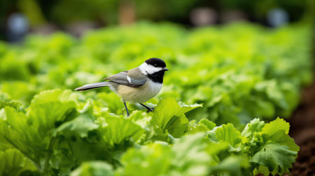 nature black cap chickadeeの素材