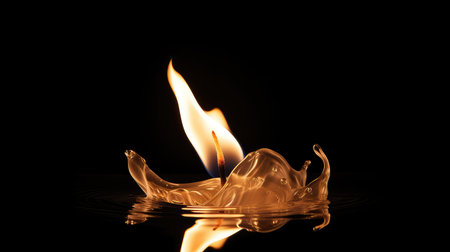 heat fire with transparent backgroundの素材