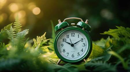 nature green alarm clockの素材