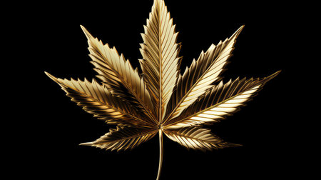 opulence gold weed leafの素材