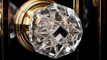 elegance crystal door knobの素材