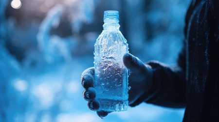 crystals frozen water bottlesの素材