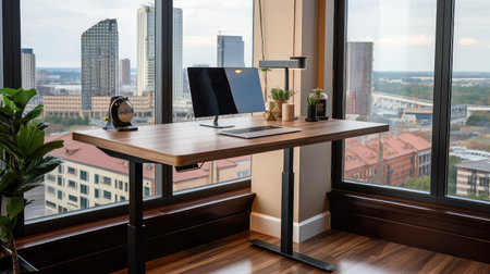 workspace desk in officeの素材