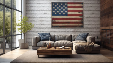 reclaimed flag and woodの素材