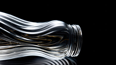 grooves clear plastic bottleの素材