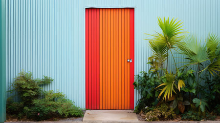 color corrugated doorの素材