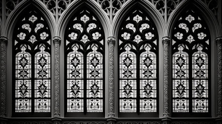 glass church black and whiteの素材