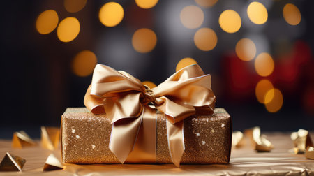 festive gold gift bowの素材