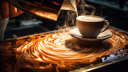 milk coffee storeの素材