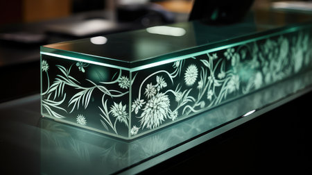 elegance cashier glassの素材