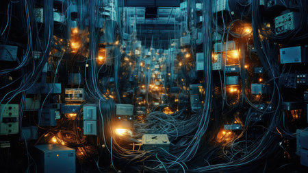 wires connection textureの素材