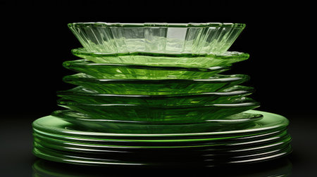 sustainability green plateの素材