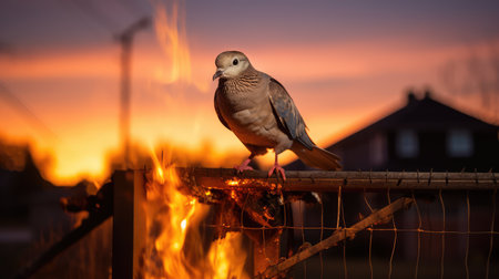 photo dove fireの素材