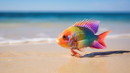 vibrant fish out of waterの素材