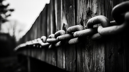 chain cosmic clouds black and whiteの素材