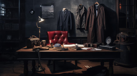 journal detective deskの素材